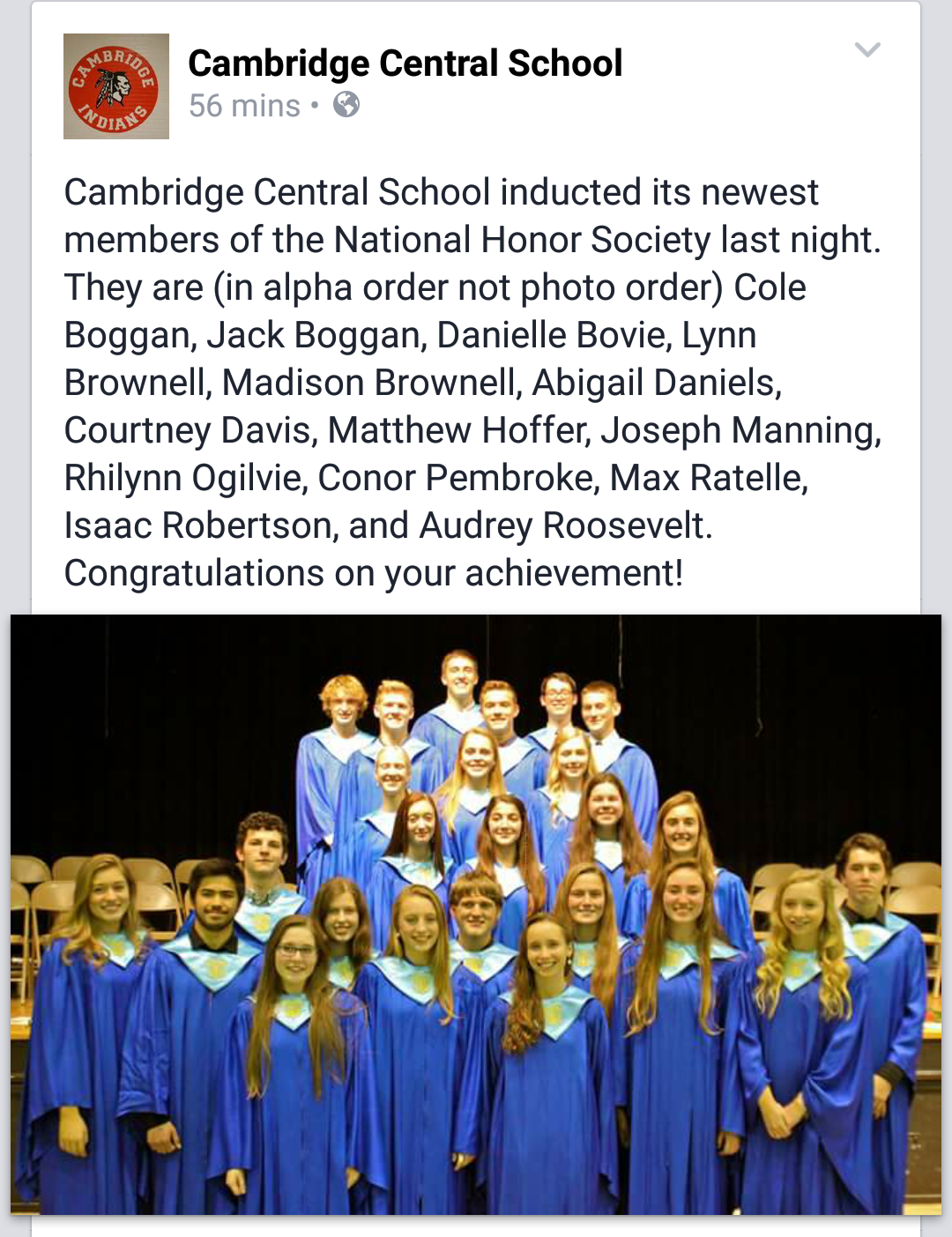National Honor Society 2015